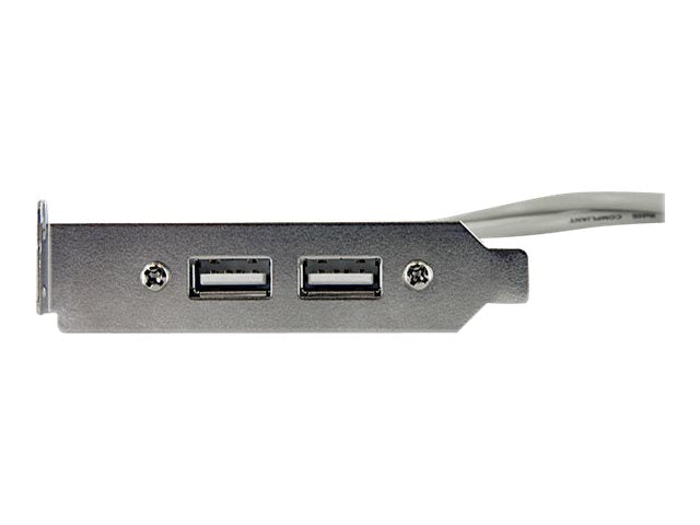 STARTECH.COM 2 Port USB A Female Low Profile Slot Plate Adapter Detailansicht