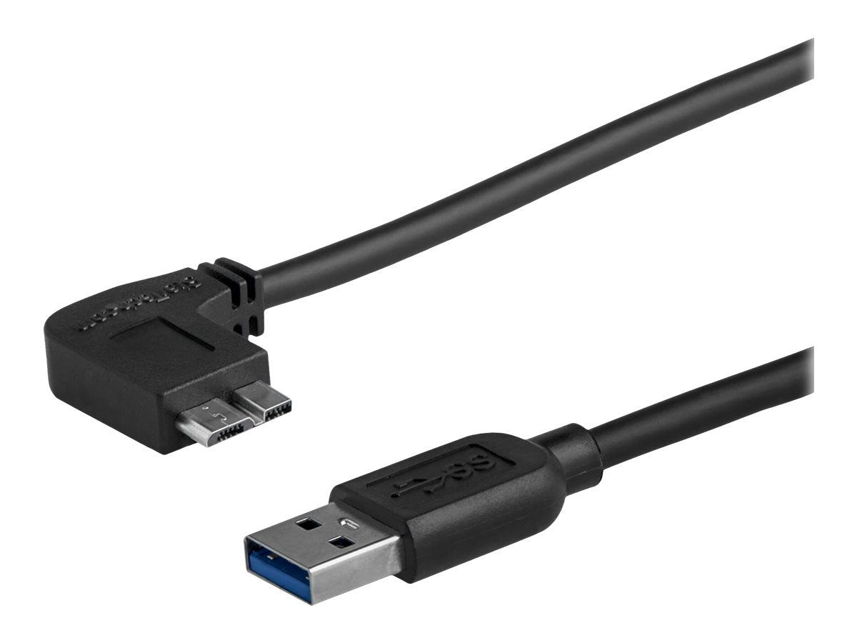 STARTECH.COM Slim Micro USB 3.0 Cable - M/M - Left-Angle Micro-USB - 0.5m 20in