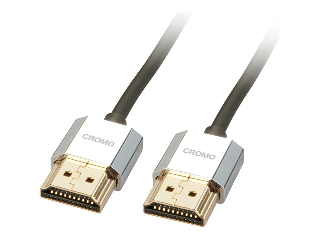 LINDY CROMO Slim High-Speed-HDMI-Kabel mit Ethernet, Vorderansicht