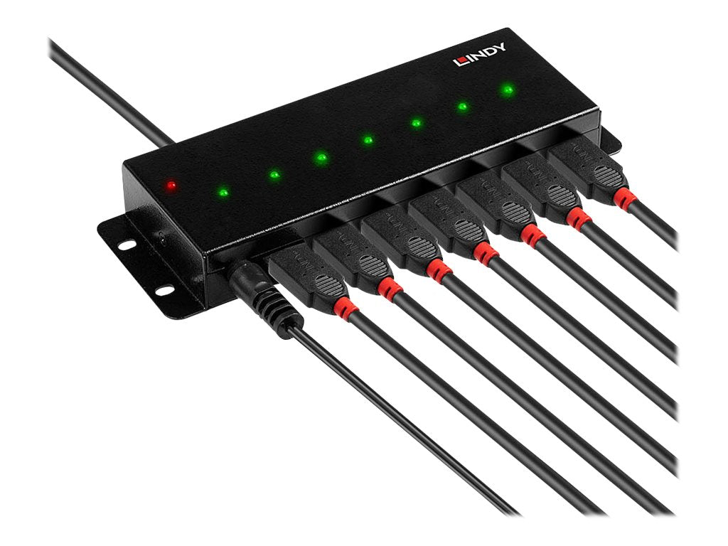 LINDY USB 2.0 Metall Hub 7 Port Verpackung