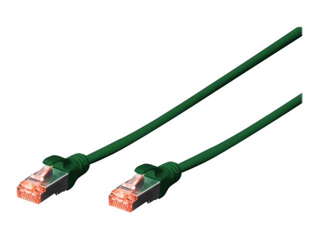 DIGITUS CAT 6 S-FTP Patchkabel Cu LSZH AWG 27/7 Lange 2 m 10 Stuck Farbe Grun