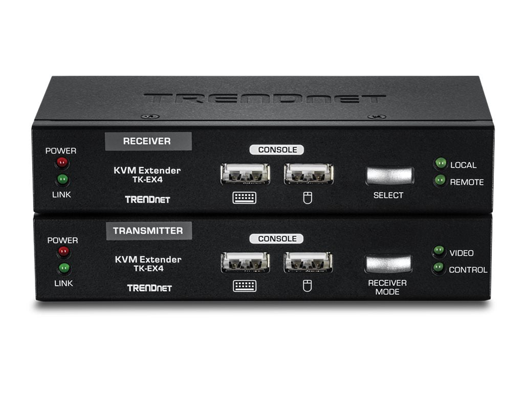 TRENDNET TK-EX4 KVM Extension Kit Anschlussansicht