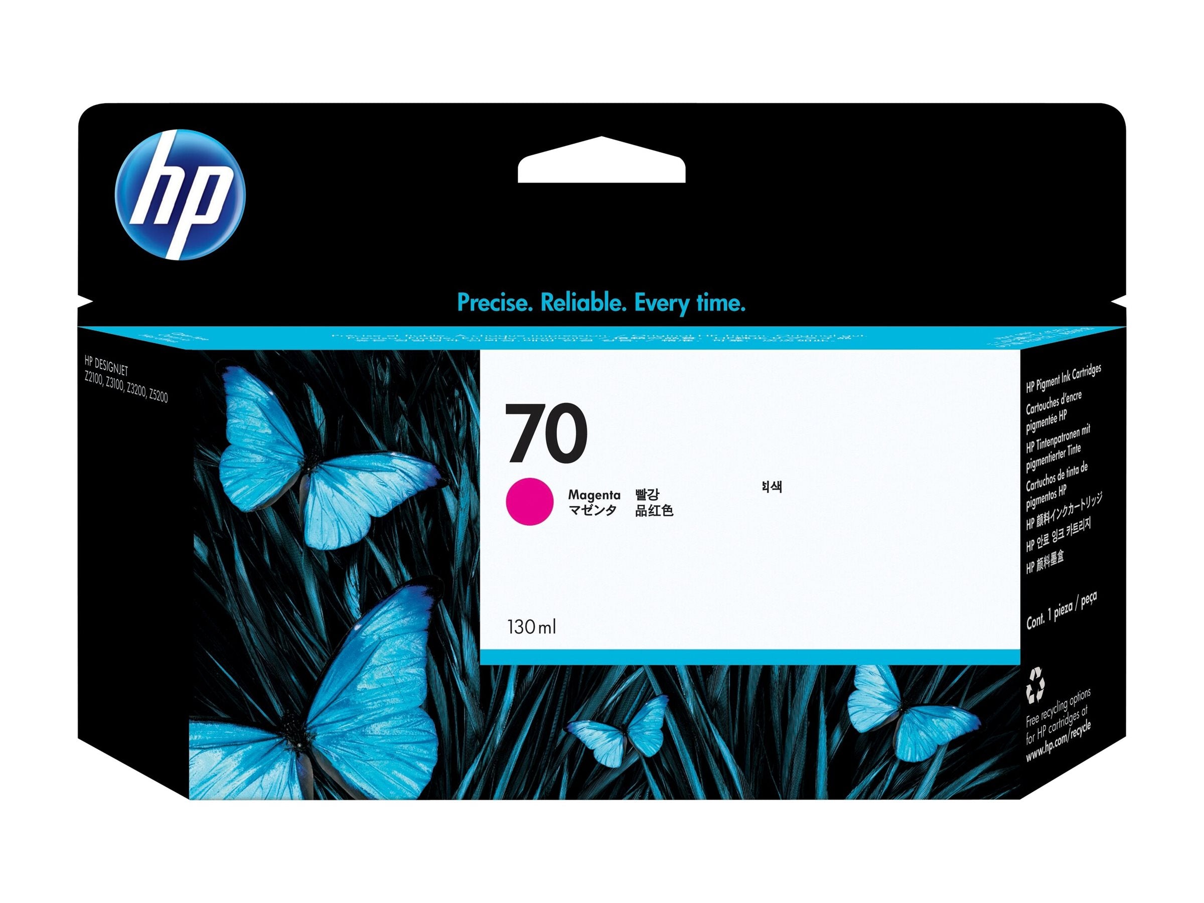 HP 70 Tintenpatrone C9453A magenta Detailansicht