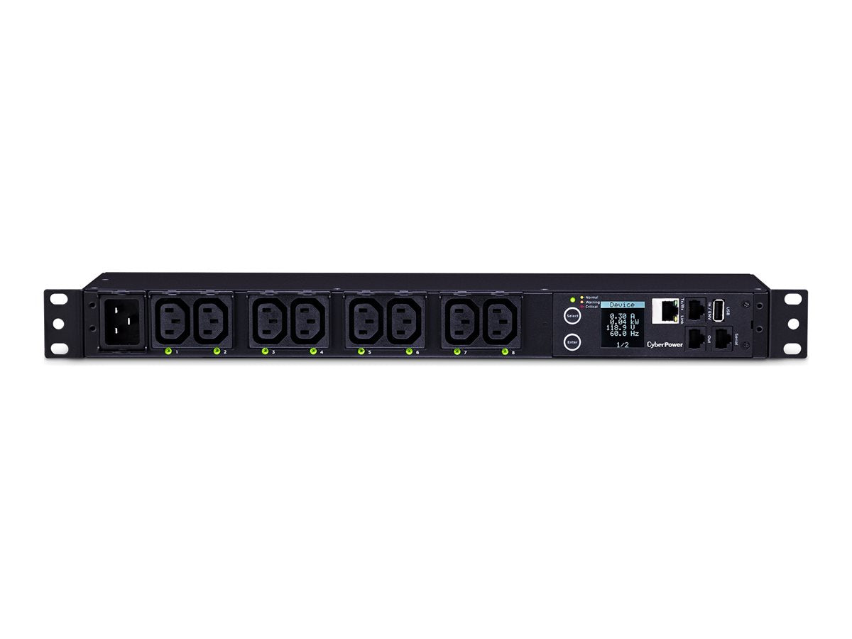 Vorderansicht der CYBERPOWER Switched MBO PDU81005