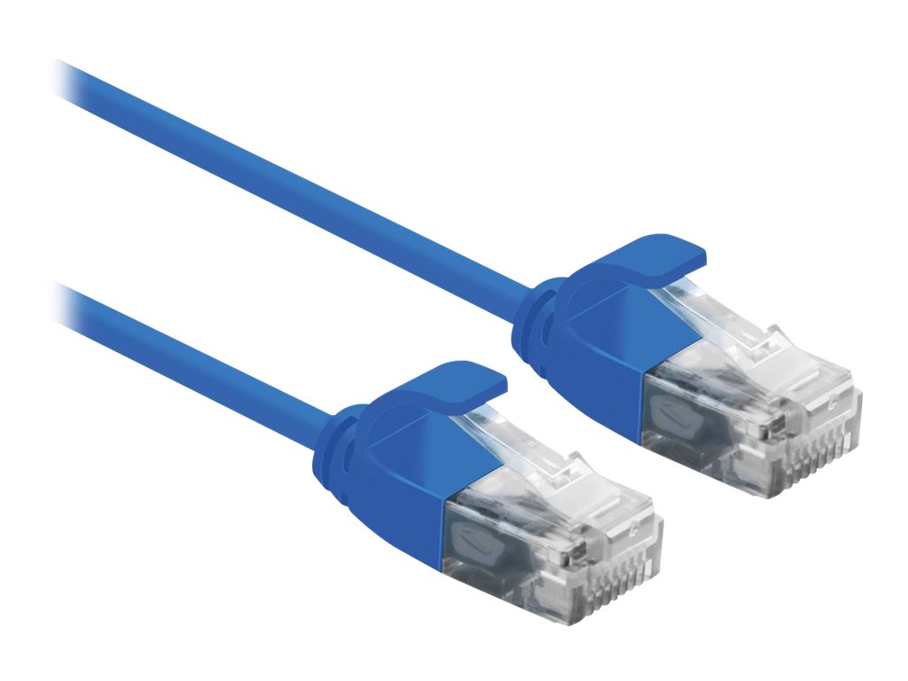 ROLINE UTP DataCenter Patchkabel Kat.6A Class EA LSOH slim blau 0,5m Detailansicht