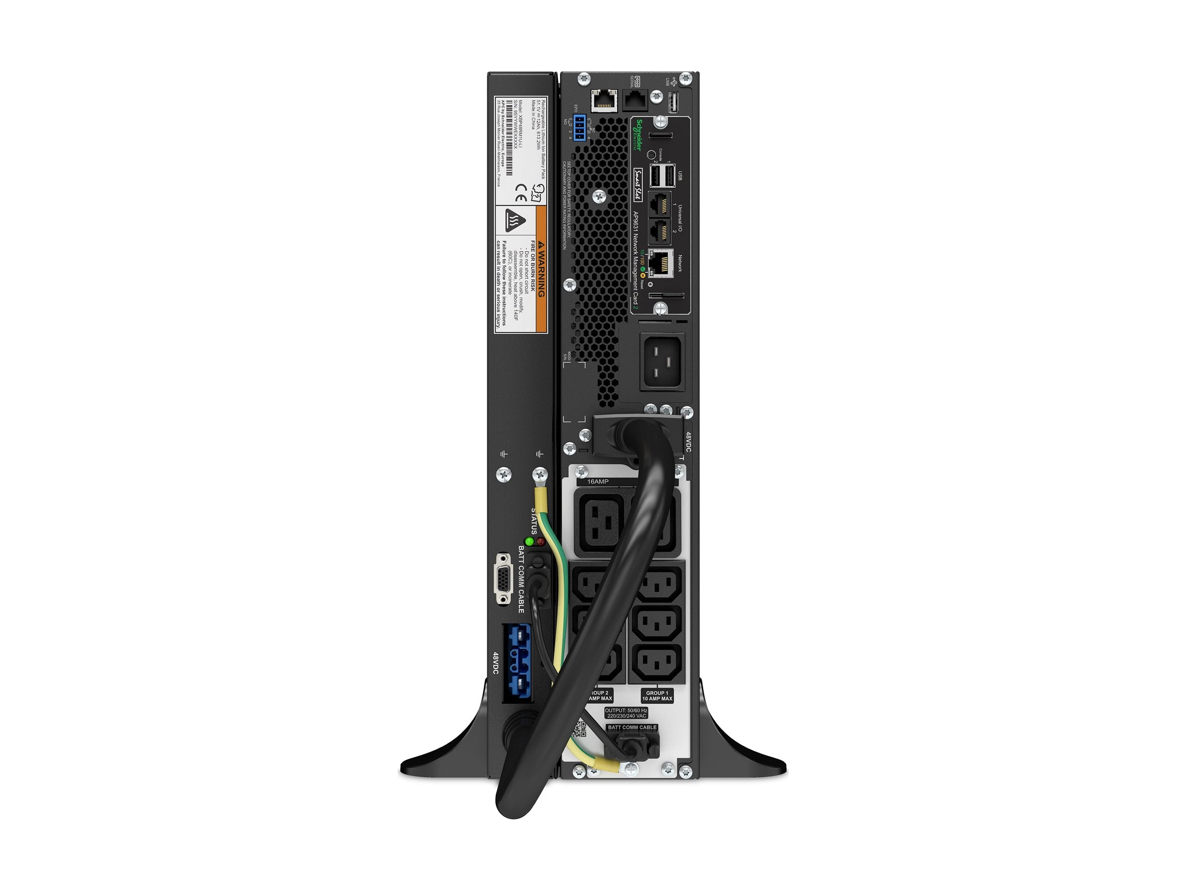 APC SMART-UPS SRT LI-ION 2200VA RM 230V NETWORK CARD Vorderansicht