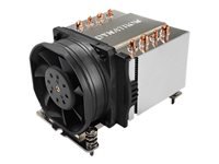 DYNATRON A47 AMD AM4 AM5 Kuehler 2U mit 4 Heat Pipes und Kuehlrippen aus Aluminium Aktiv mit PWM und bis zu 145W TDP