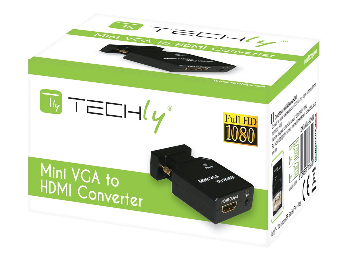 TECHLY VGA/Audio zu HDMINI Konverter Vorderansicht