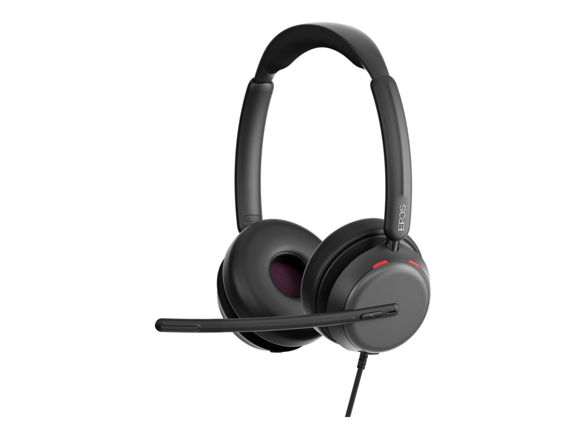 EPOS IMPACT 860T ANC Stereo USB-C Headset mit Active Noise Cancelling USB-A Adapter Teams zertifiziert