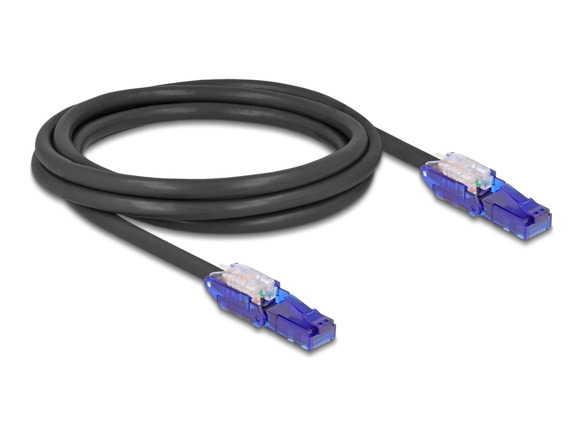 DELOCK RJ45 Netzwerkkabel Cat.6 UTP 180° 2m - Vorderansicht
