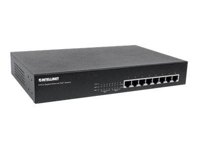 INTELLINET 8-Port PoE+ Desktop Gigabit Switch Verpackung