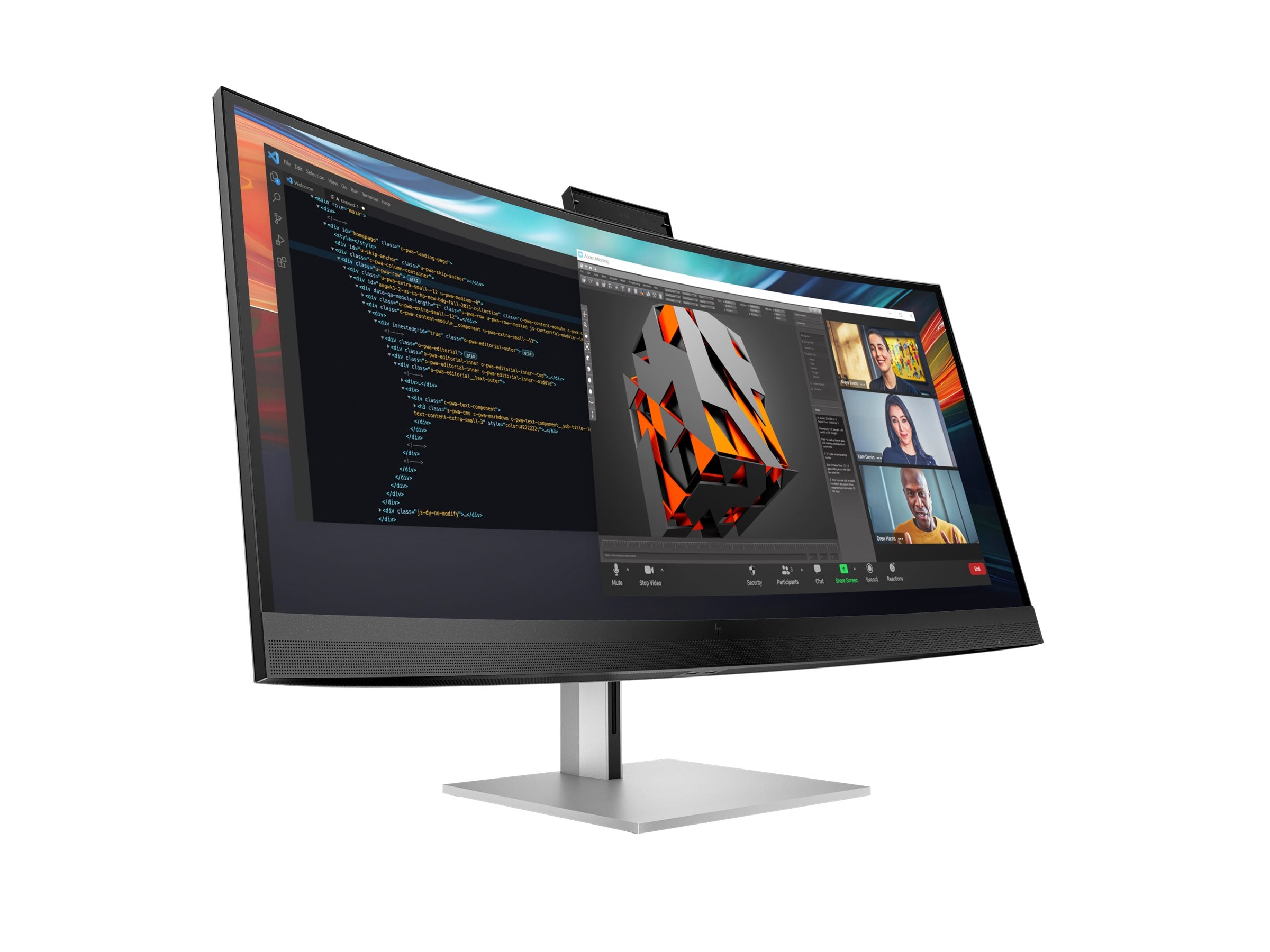 HP 740pm Series 7 Pro Monitor Seitenansicht