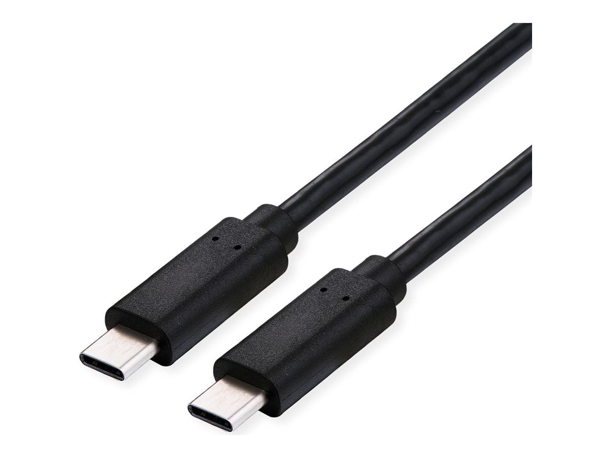 VALUE USB4 Gen3x2 Kabel C-C ST/ST 40Gbit/s 100W schwarz 0,8m - Vorderansicht