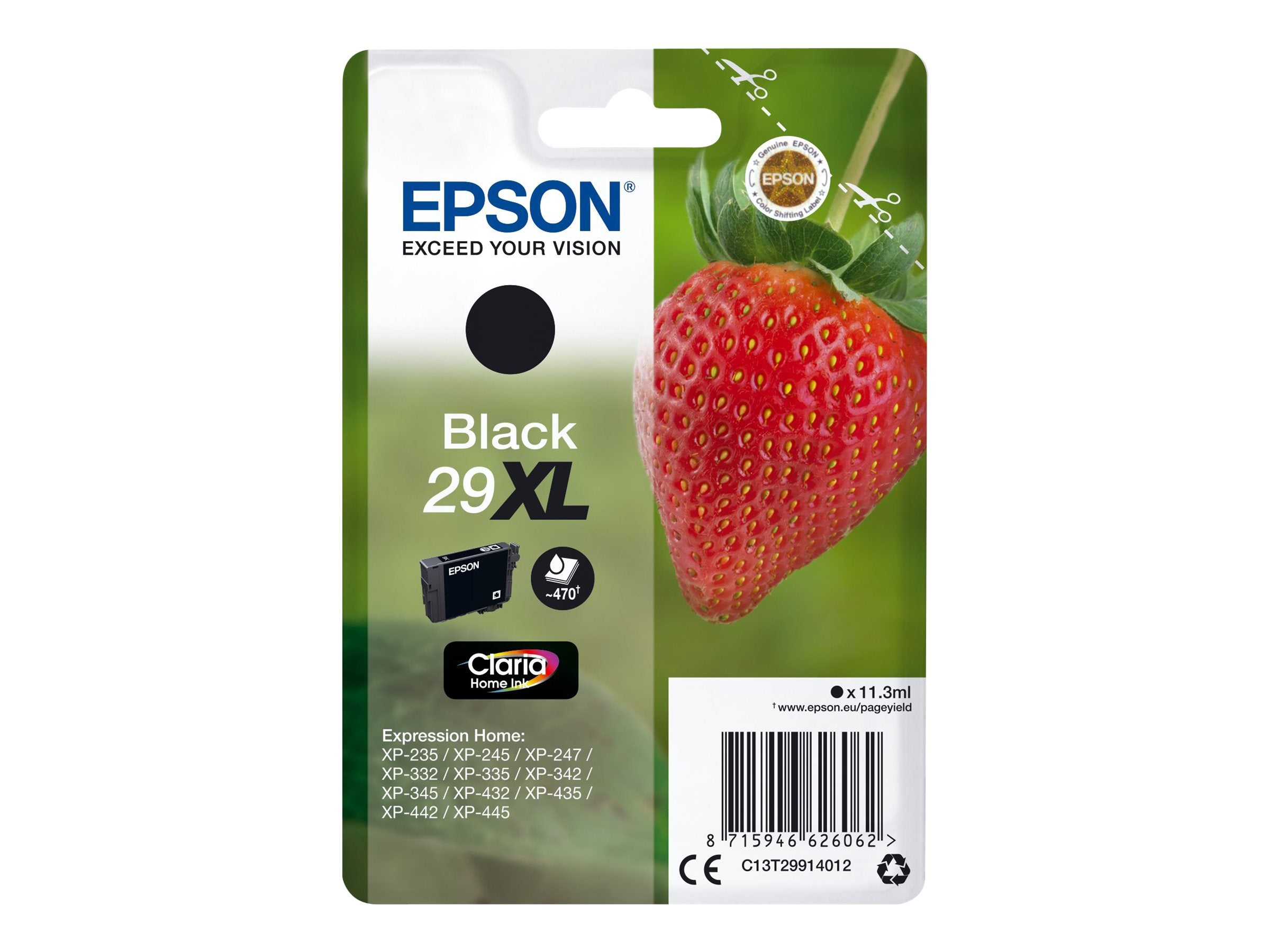 EPSON 4LB Singlepack Black 29XL Claria Home Ink - Vorderansicht
