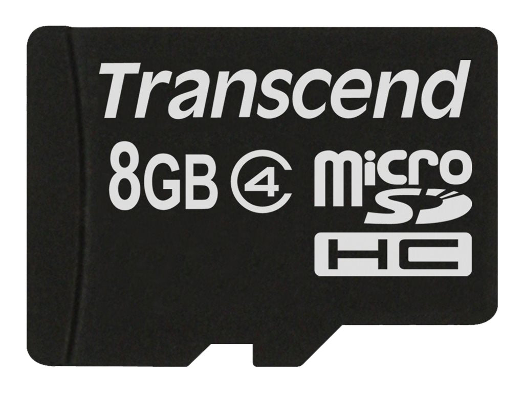 TRANSCEND 8GB micro SDHC Card Class 4 Vorderansicht