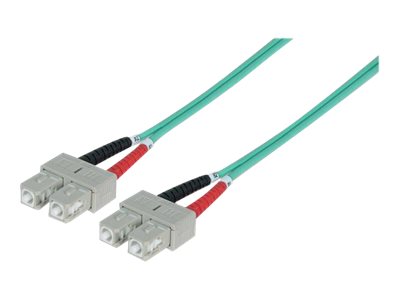 INTELLINET LWL Kabel SC/SC OM3 1m aqua Detailansicht