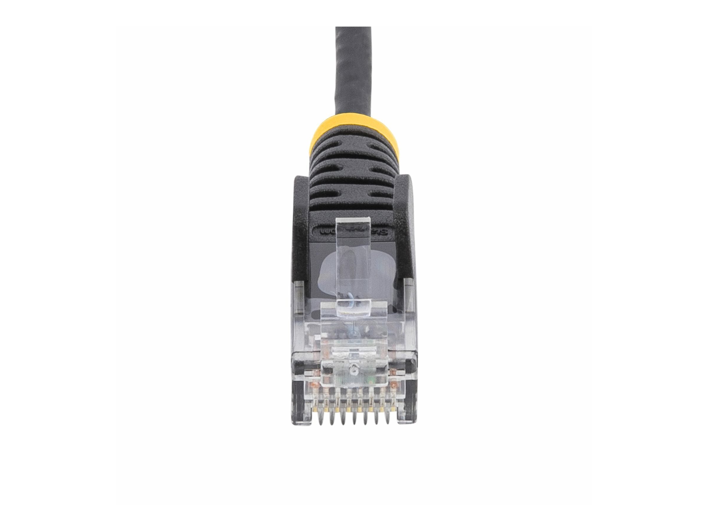 STARTECH.COM 10m Schwarzes Schlankes CAT6-Ethernet-Kabel Snagless RJ45 LSZH 28AWG Reines Kupfer Patchkabel/Netzwerkkabel