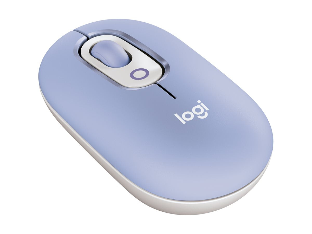 LOGITECH POP Mouse mit Emoji - Fliederfarben - Vorderansicht