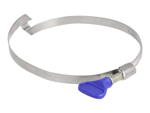 DELOCK Schlauchschelle Edelstahl 400mit Brücke linksgängig und Flügelmutter 80 - 100mm 5 Stück