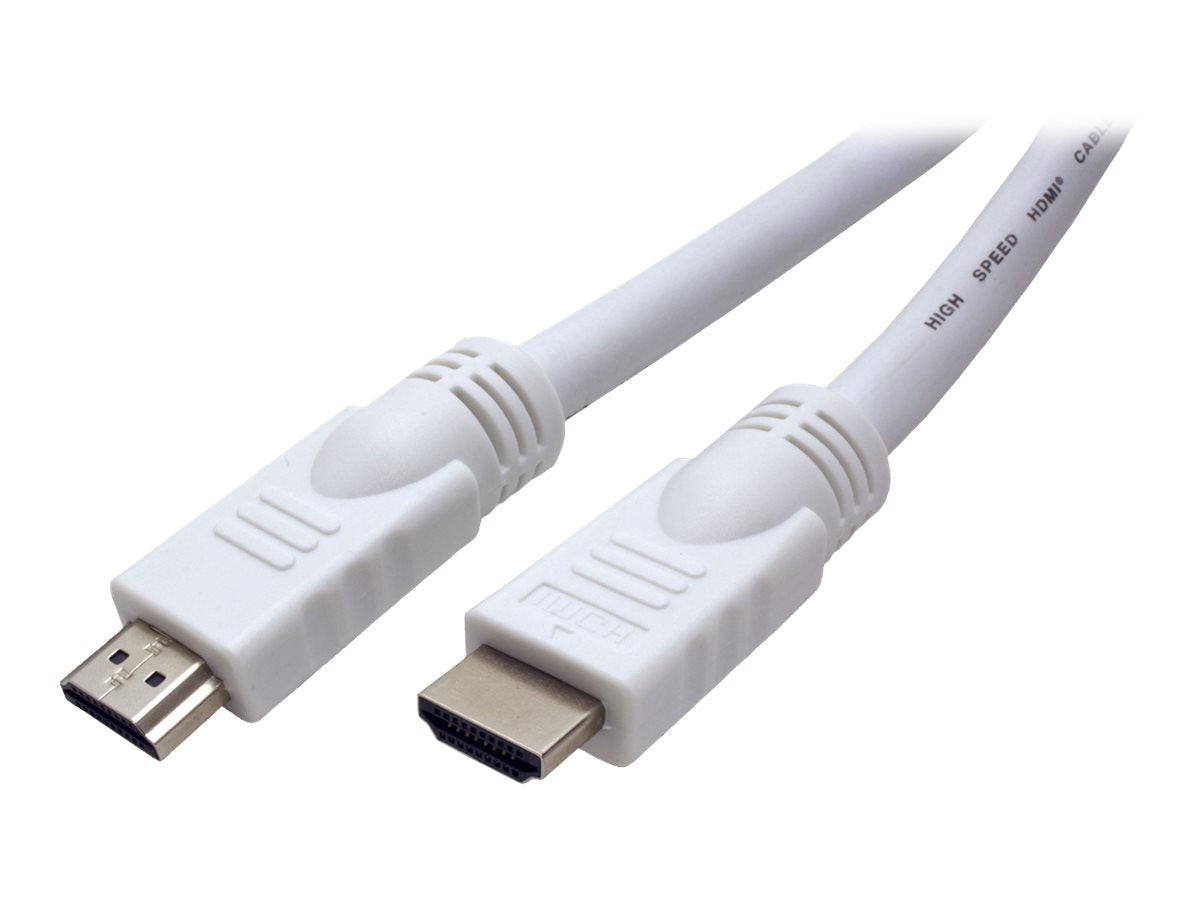 VALUE HDMI High Speed Kabel mit Ethernet weiss 20m - Vorderansicht
