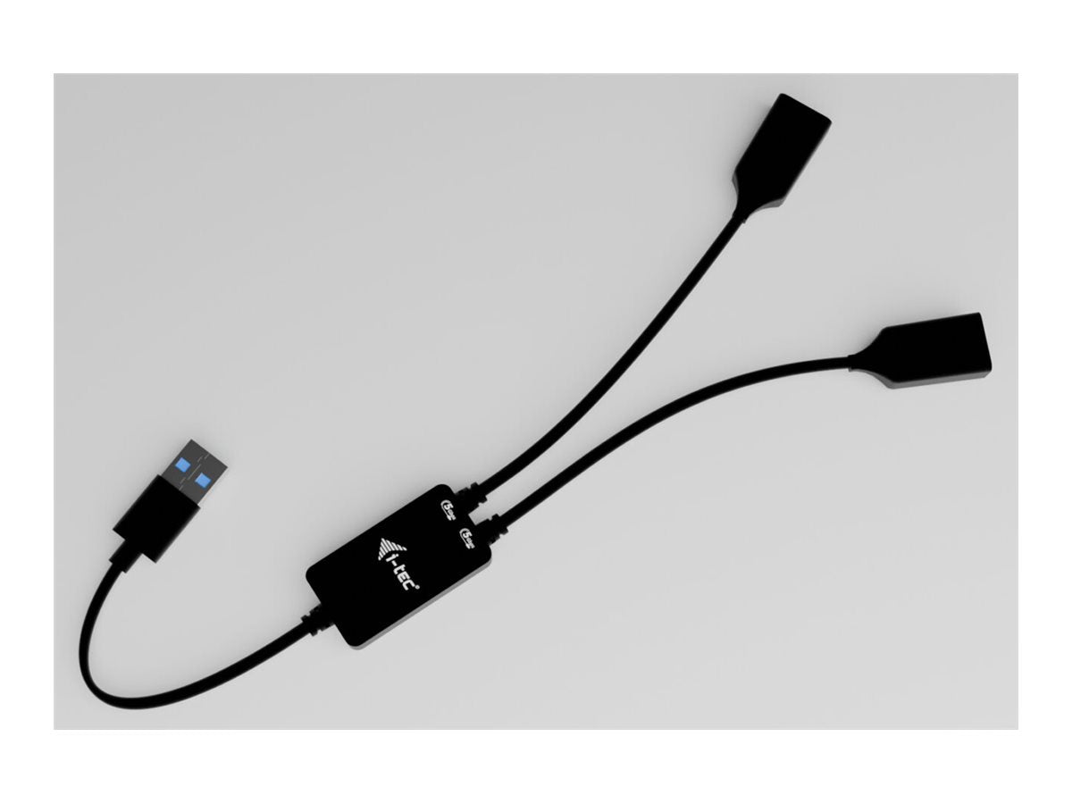 I-TEC USB-A Cable HUB 2 port 2x USB-A 3.2 Gen 1 Vorderansicht