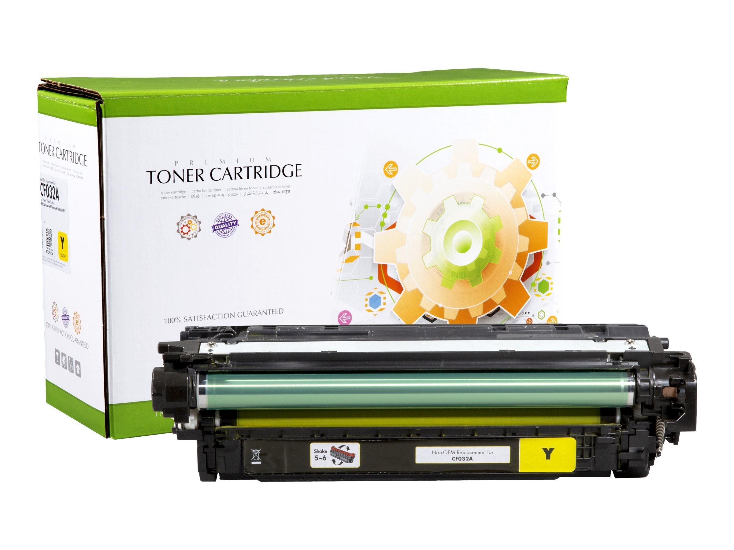 STATIC Tonerpatrone HP CF032A gelb Vorderansicht