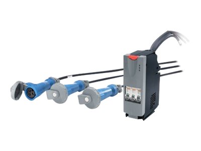 APC IT Power Distribution Module Automatic circuit breaker plug-in module AC 400V 3-phase output connectors 3