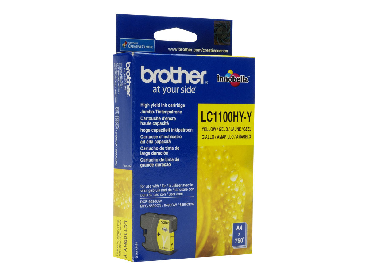 BROTHER LC-1100 Tinte gelb Vorderansicht