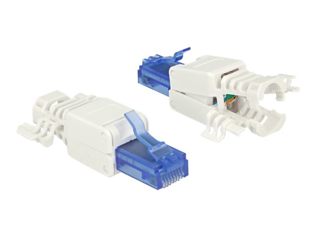 DELOCK RJ45 Stecker Cat.6A UTP Vorderansicht