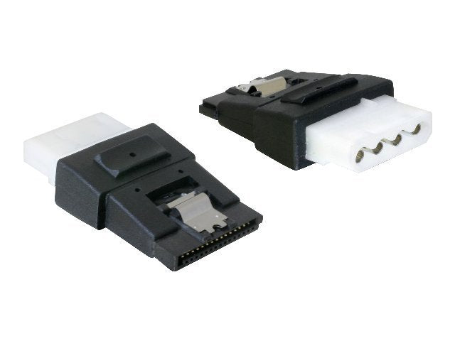 DELOCK Adapter Power 4pin Molex Buchse SATA Power 15pin Buchse mit Clip - Vorderansicht