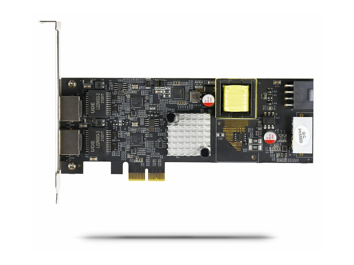 STARTECH.COM 2-Port 2.5Gbps NBASE-T PoE Netzwerkkarte Dual Intel I225-V 802.3af/at PoE+ Multi-Gigabit NIC Windows/Linux