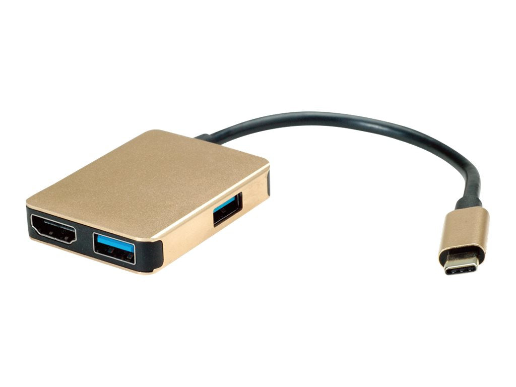 ROLINE GOLD USB Typ C Dockingstation HDMI 4K Detailansicht