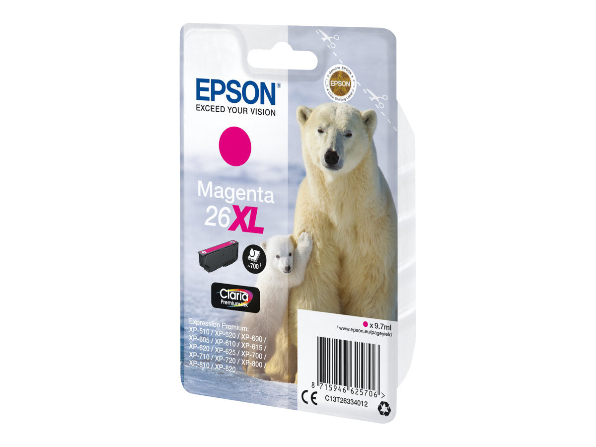EPSON 26XL Tintenpatrone magenta Verpackung