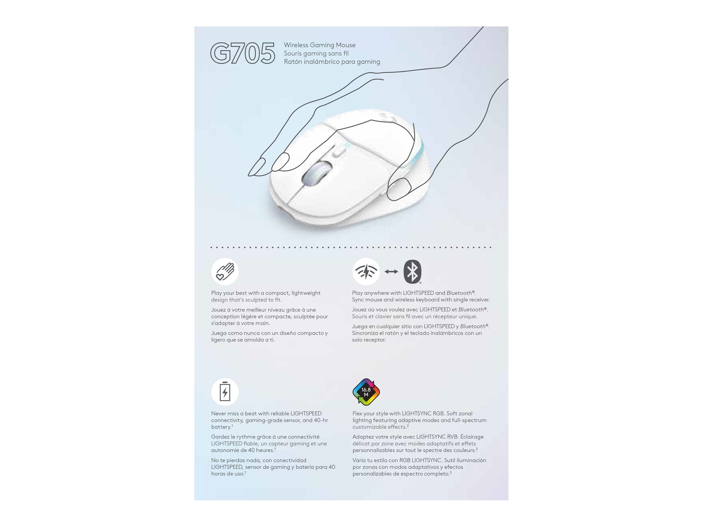 LOGITECH G705 Wireless Gaming Mouse Detailansicht