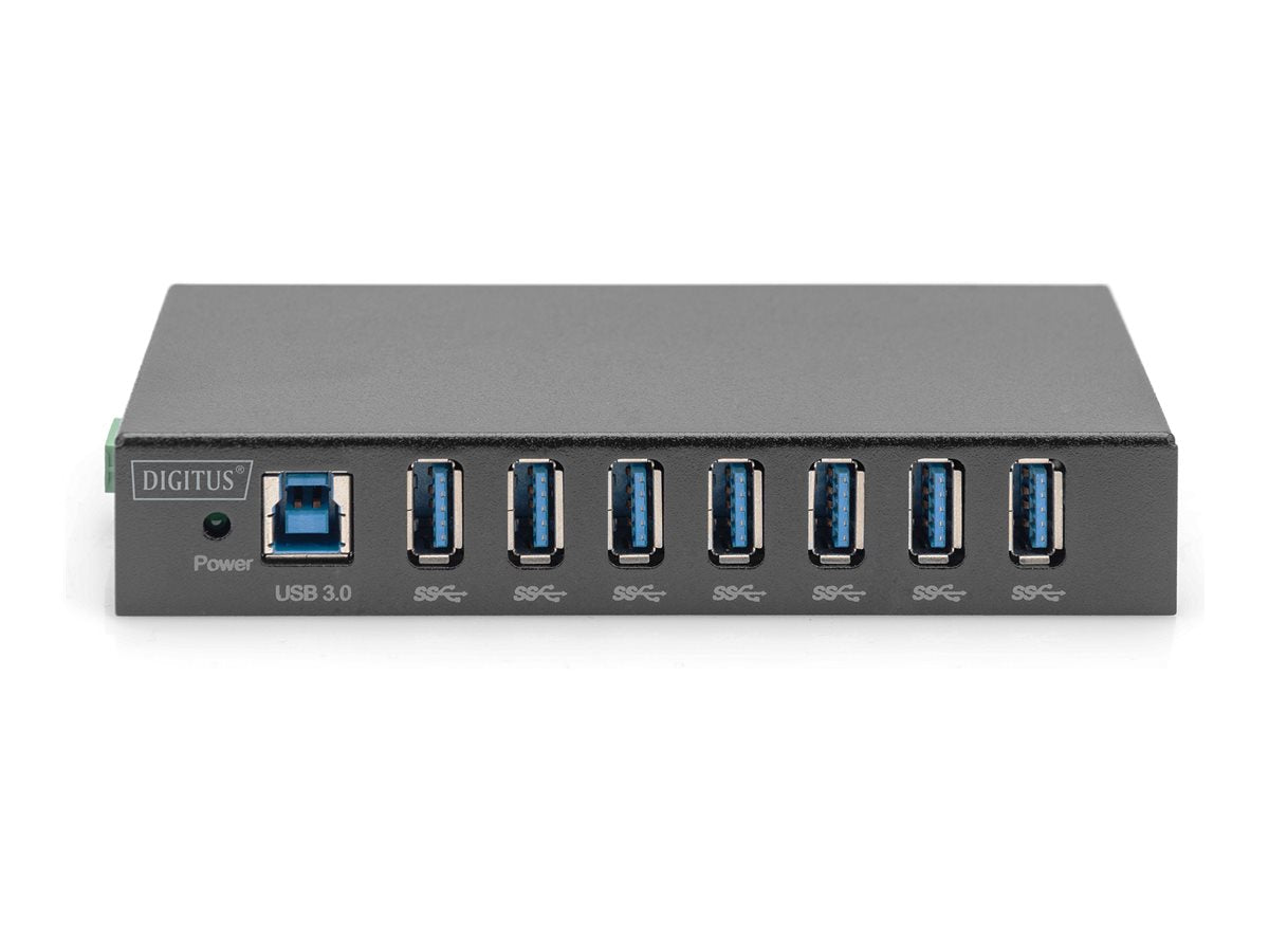 DIGITUS USB 3.0 Hub 7-Port Industrial Line - Vorderansicht