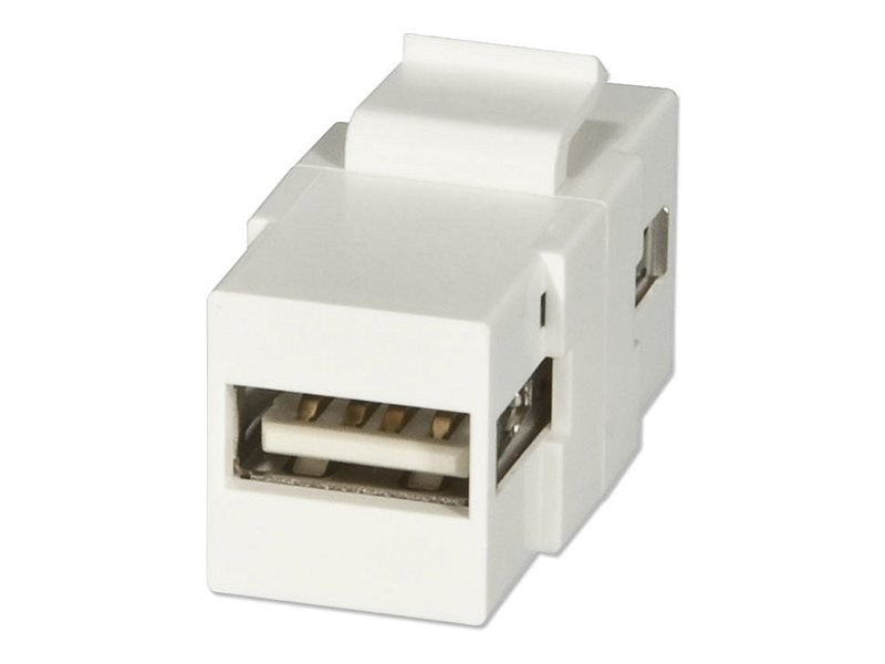 LINDY USB A Doppelkupplung F/F Keystone Modul Vorderansicht