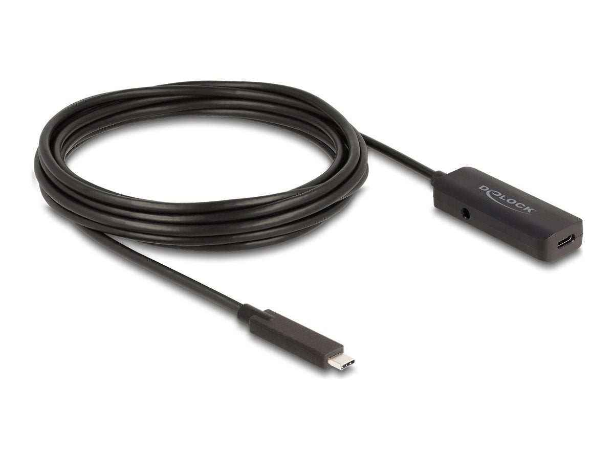 DELOCK Aktives USB 10 Gbps Verlängerungskabel USB Type-C 5m - Vorderansicht