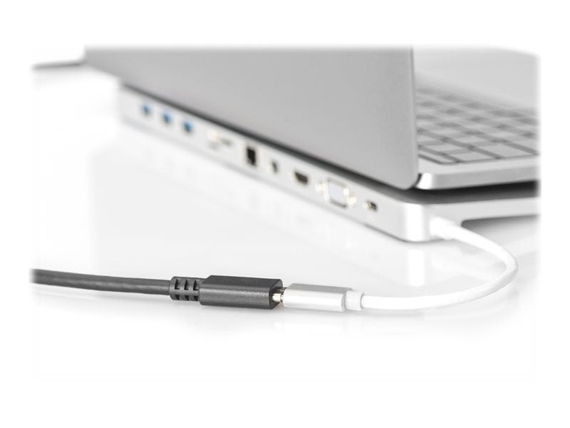 DIGITUS USB Type-C Verlängerungskabel Typ C St/Bu 0 7m Vorderansicht