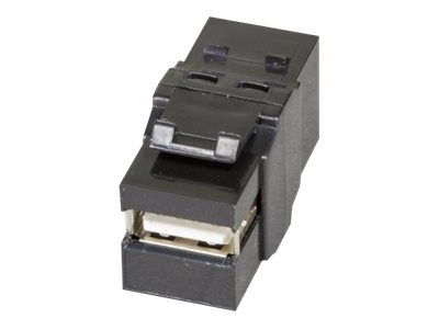 EFB Keystone Einbauadapter USB2.0 A - B schwarz Verpackung