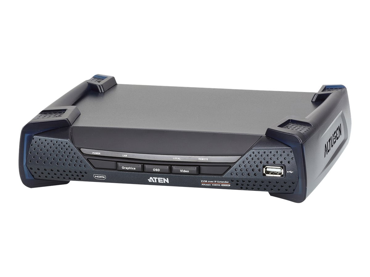 ATEN KE8950R 4K USB HDMI IP KVM Extender Empfänger - Vorderansicht