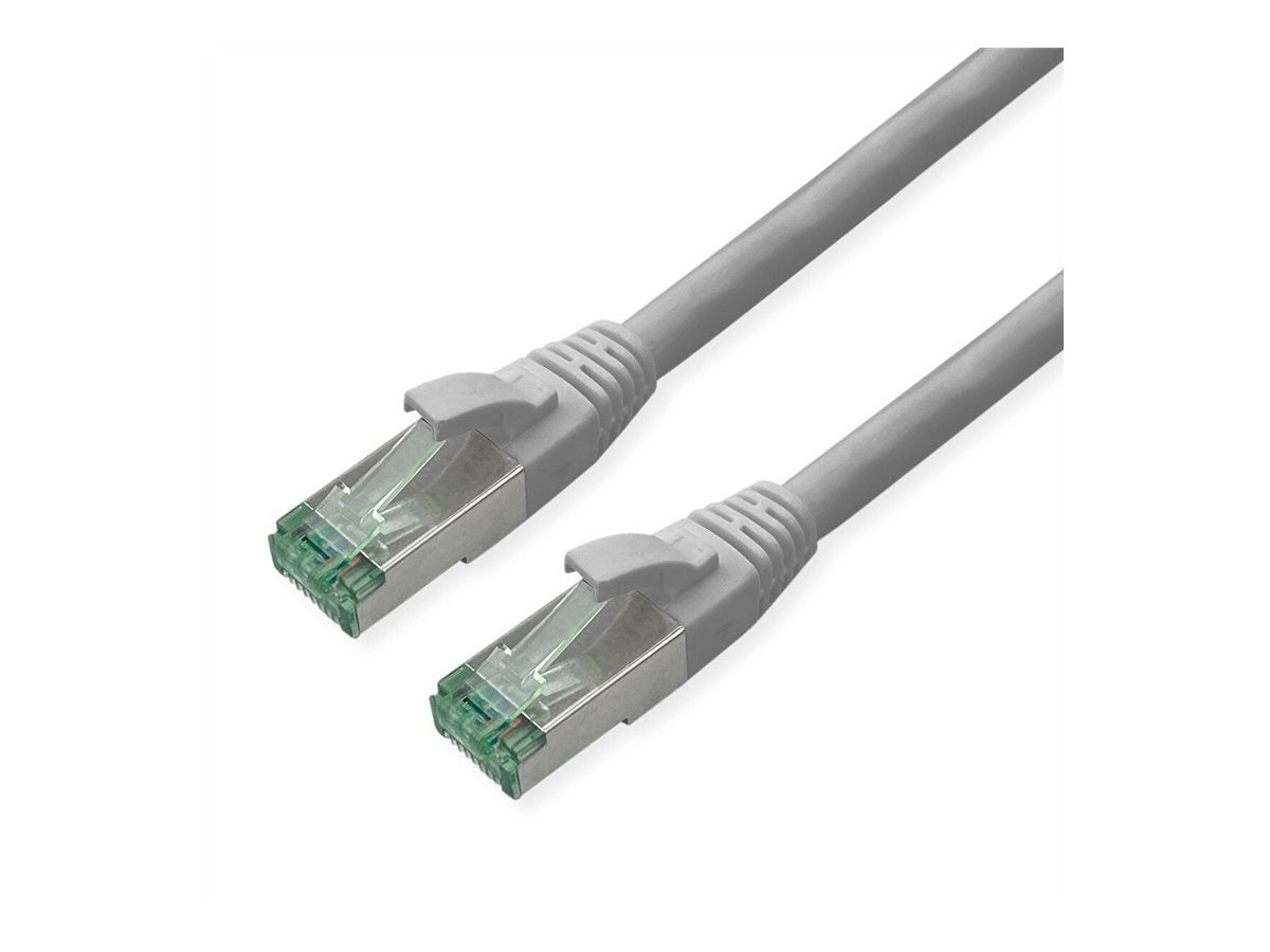 ROLINE RM Patchkabel Kat.6A S/FTP PiMF grau 5m - Vorderansicht