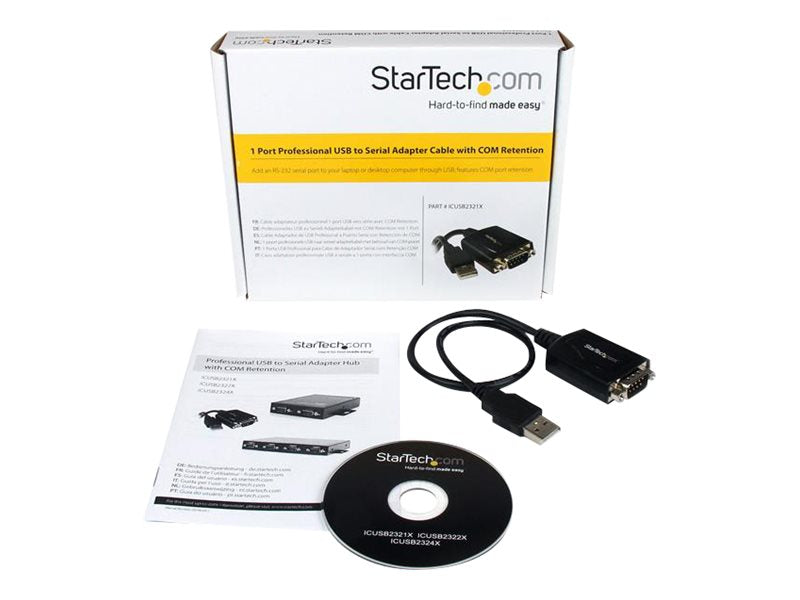 STARTECH.COM USB 2.0 auf Seriell Adapter Anschlussansicht