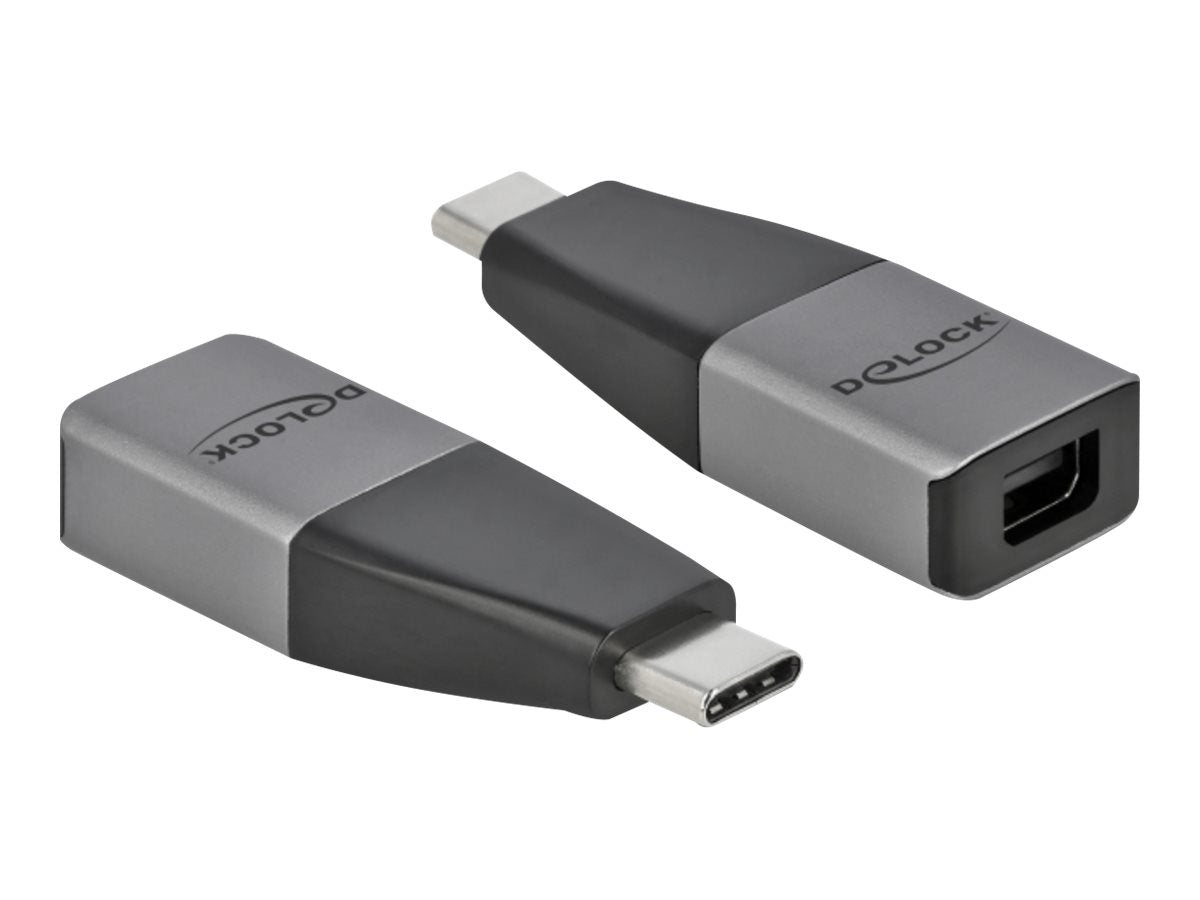 DELOCK USB Type-C Adapter zu mini DisplayPort DP Alt Mode 4K60 Hz - Vorderansicht