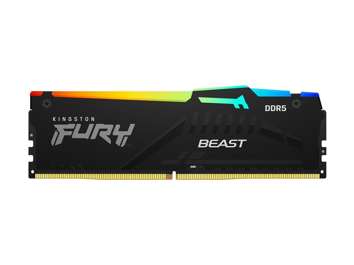 KINGSTON 16GB 5200MHz DDR5 CL40 DIMM FURY Beast RGB Vorderansicht