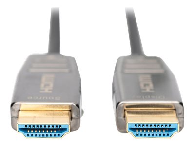 DIGITUS HDMI AOC Hybrid Glasfaser Anschlusskabel Typ A M/M 30m Detailansicht
