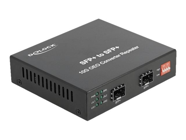 DELOCK Medienkonverter 10GBase-R SFP+ zu SFP+ Vorderansicht