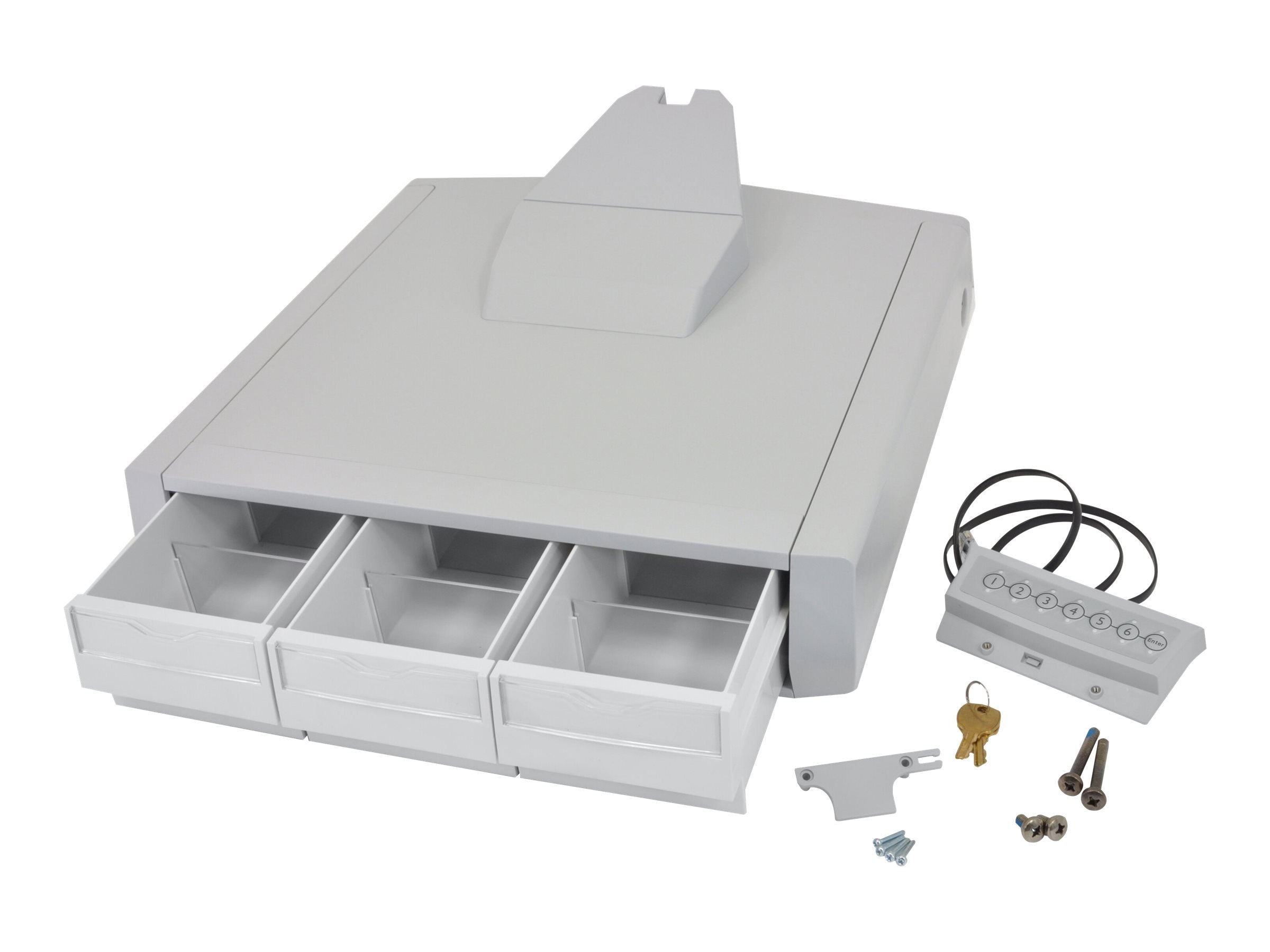 Vorderansicht der ERGOTRON Styleview primären Schublade SV43 Laptop dreifach