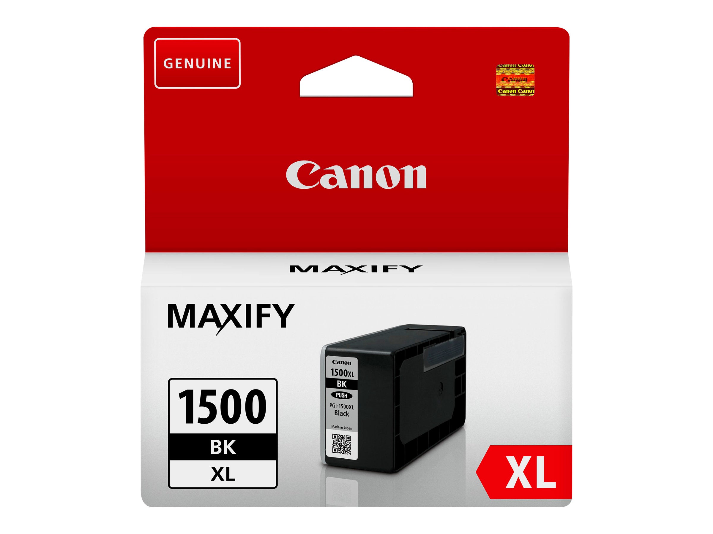 CANON PGI-1500XL BK Tinte schwarz hohe Kapazität Vorderansicht