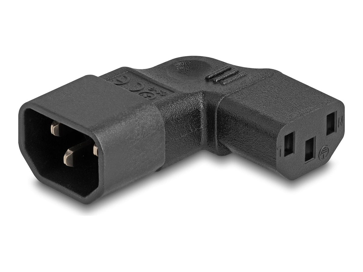 DELOCK Netzadapter IEC 60320 C14 auf C13 Stecker / Buchse Vorderansicht