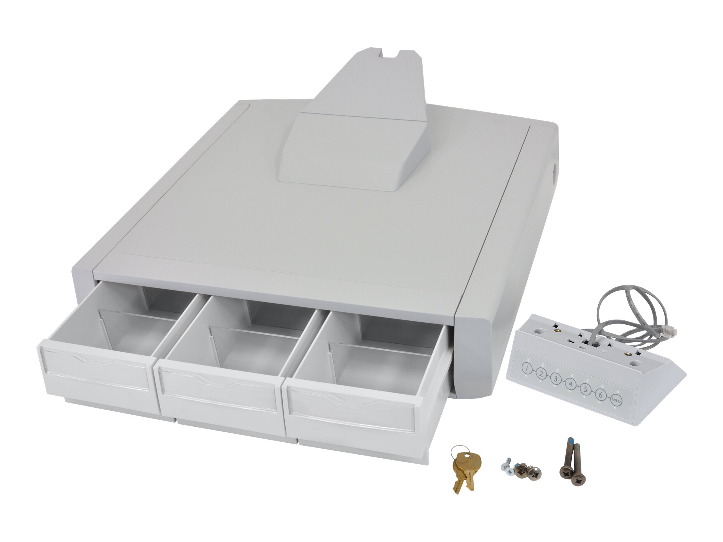 Vorderansicht des ERGOTRON STYLEVIEW PRIMARY DRAWER SV44 LCD TRIPLE